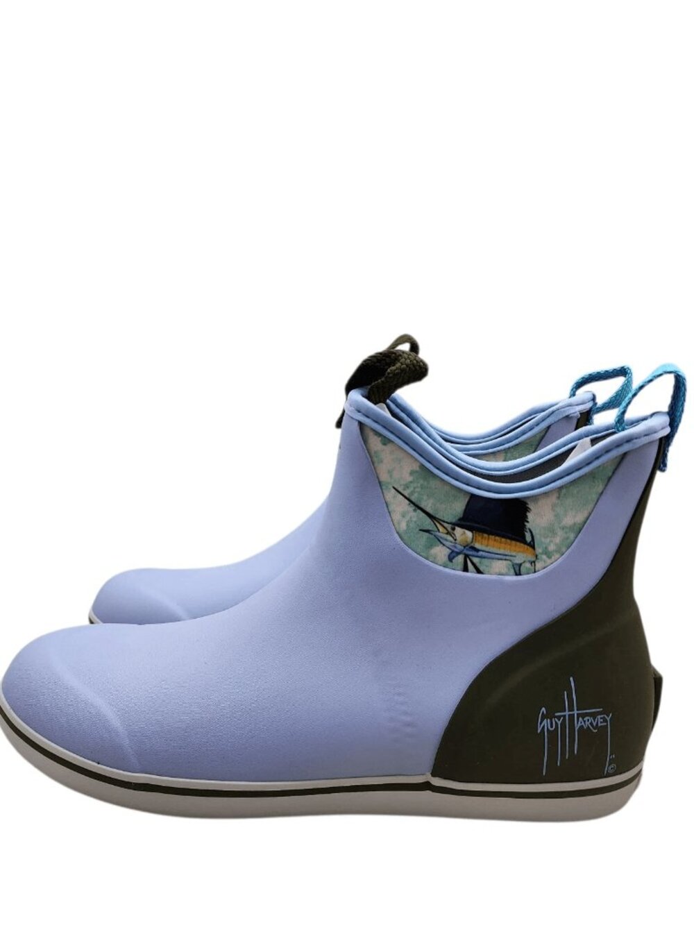 XTRATUF Women’s 6” Ankle Deck Boots Guy Harvey Slip Resistant Waterproof Size 11